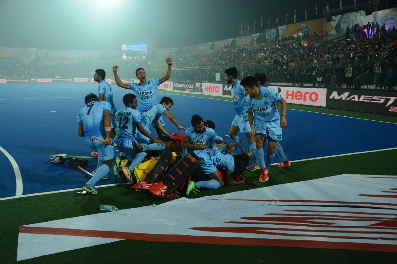 India qualifies for junior hockey world cup final.