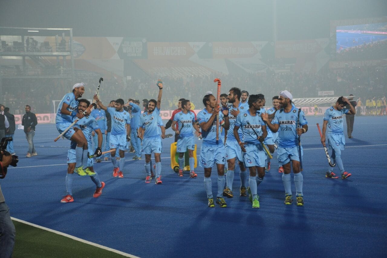 India qualifies for junior hockey world cup final.