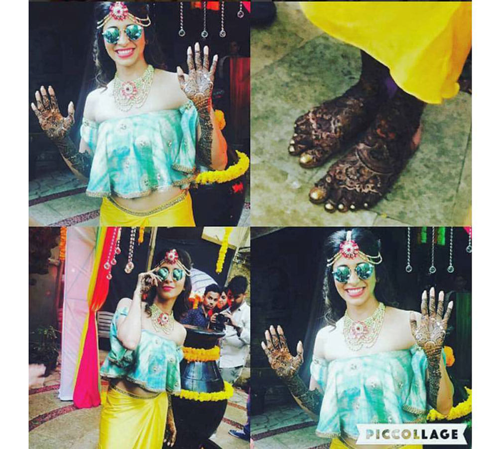 kishwer merchant mehandi ceremony photos
