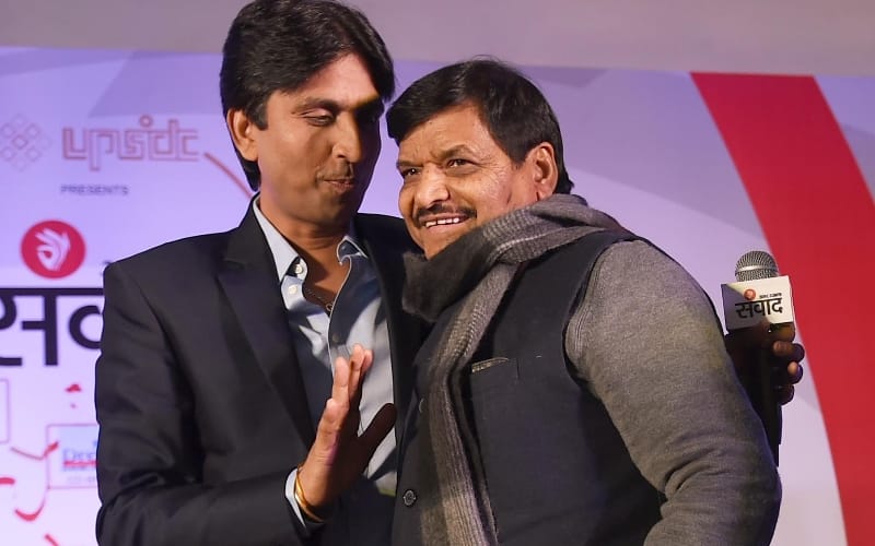kumar vishwas and shivpal yadav conversation in amar ujala samvad