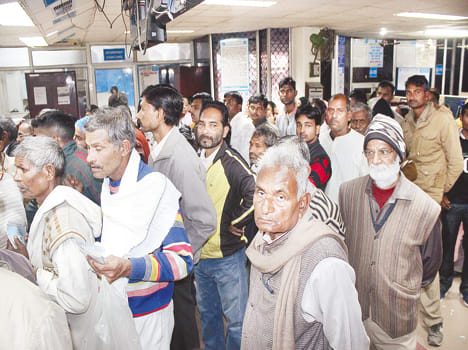 Cash crisis, people upset