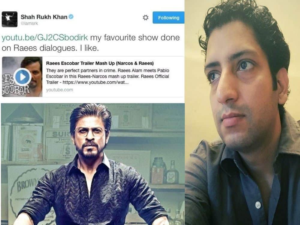 SRK praises sumit raees mashup viral on youtube