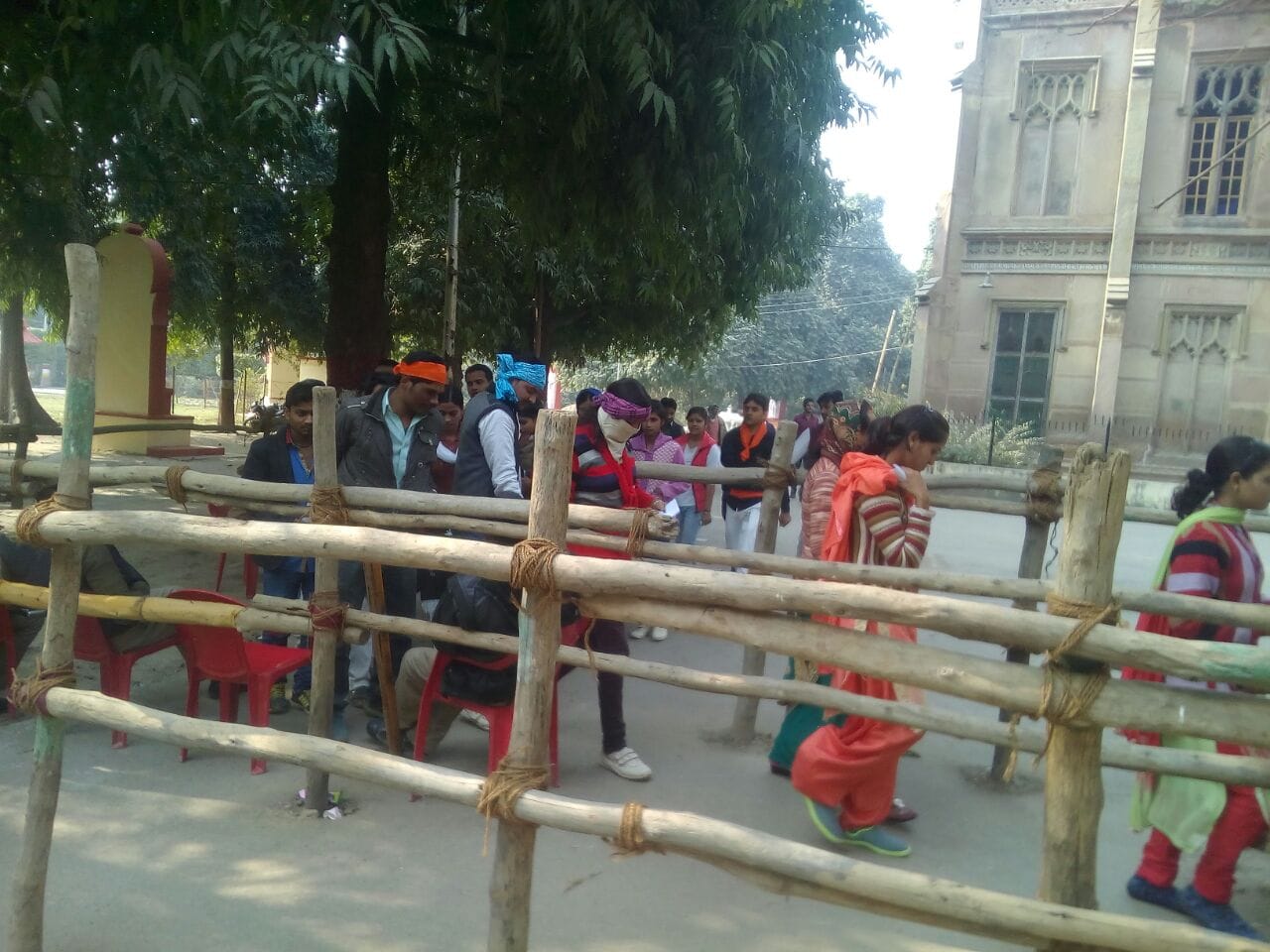 sanskrit university student election, ten candidate fifhting for four seats