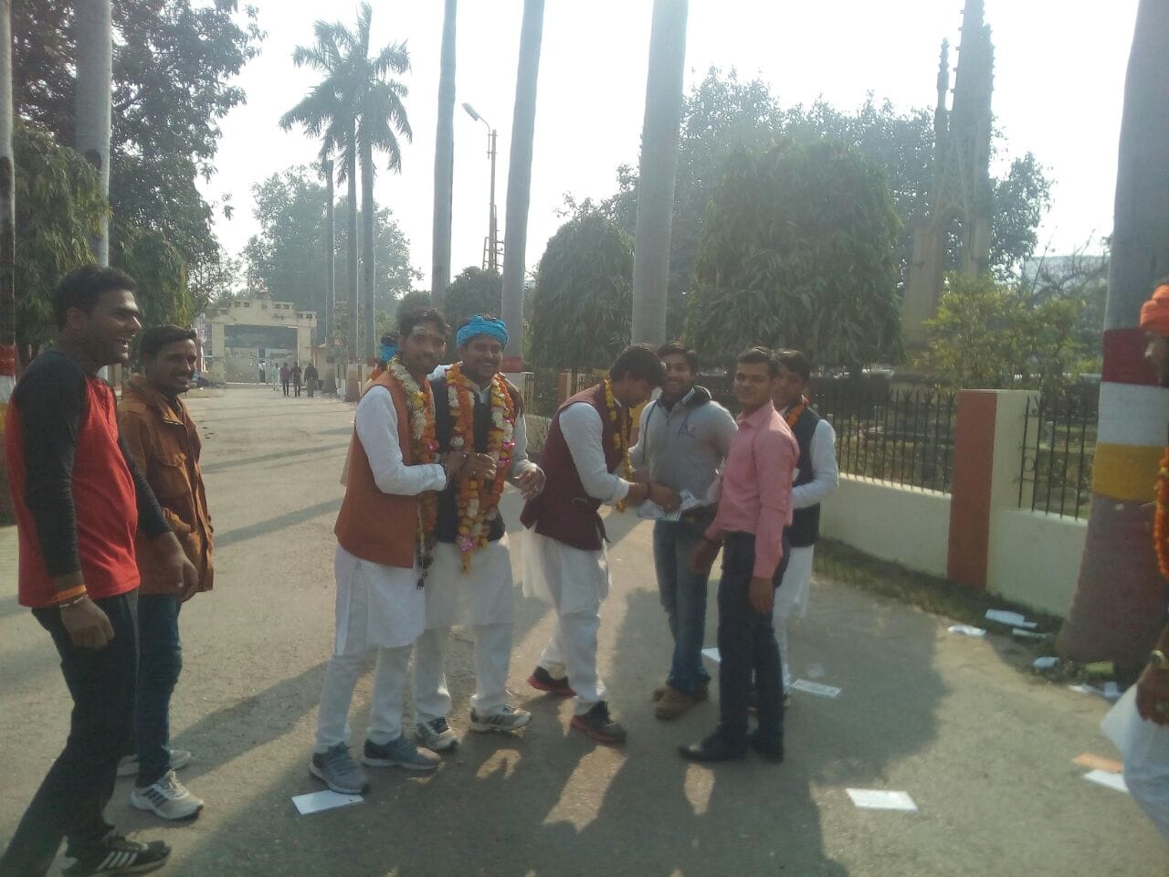 sanskrit university student election, ten candidate fifhting for four seats