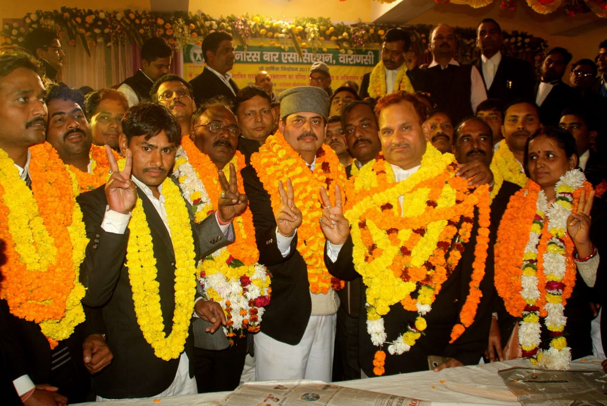varanasi bar assocition election,anil elected as a chiesf