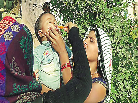 Prasidgpur measles spread in the village, 45 ill