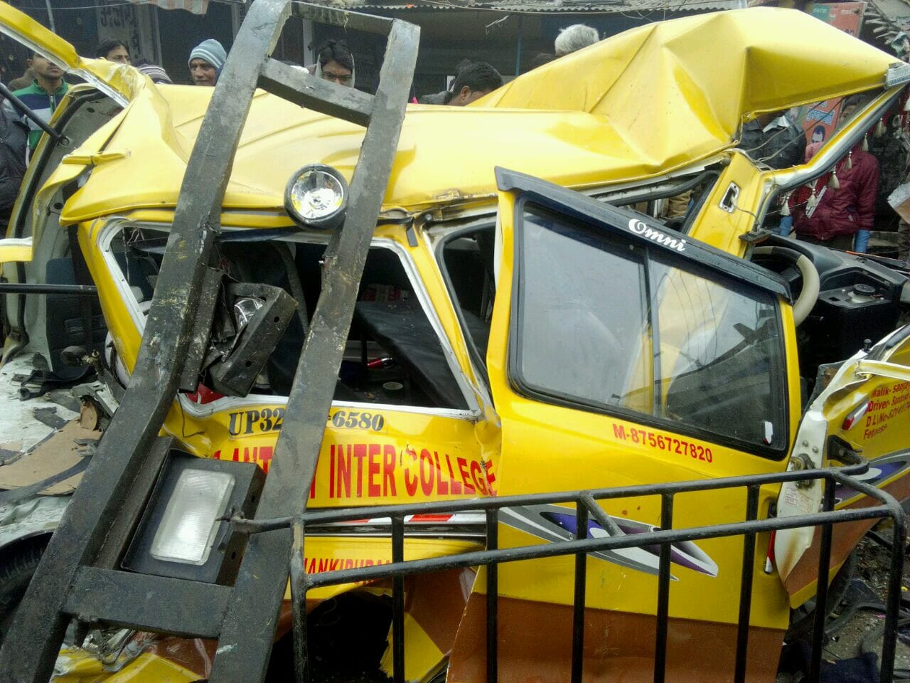 road accident in lucknow madiyaon area
