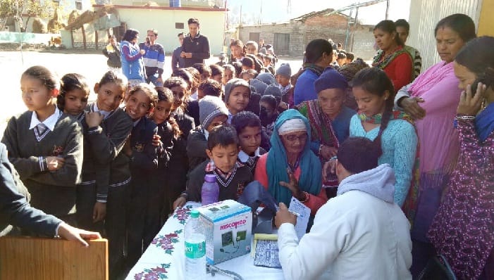 Health testing of school children