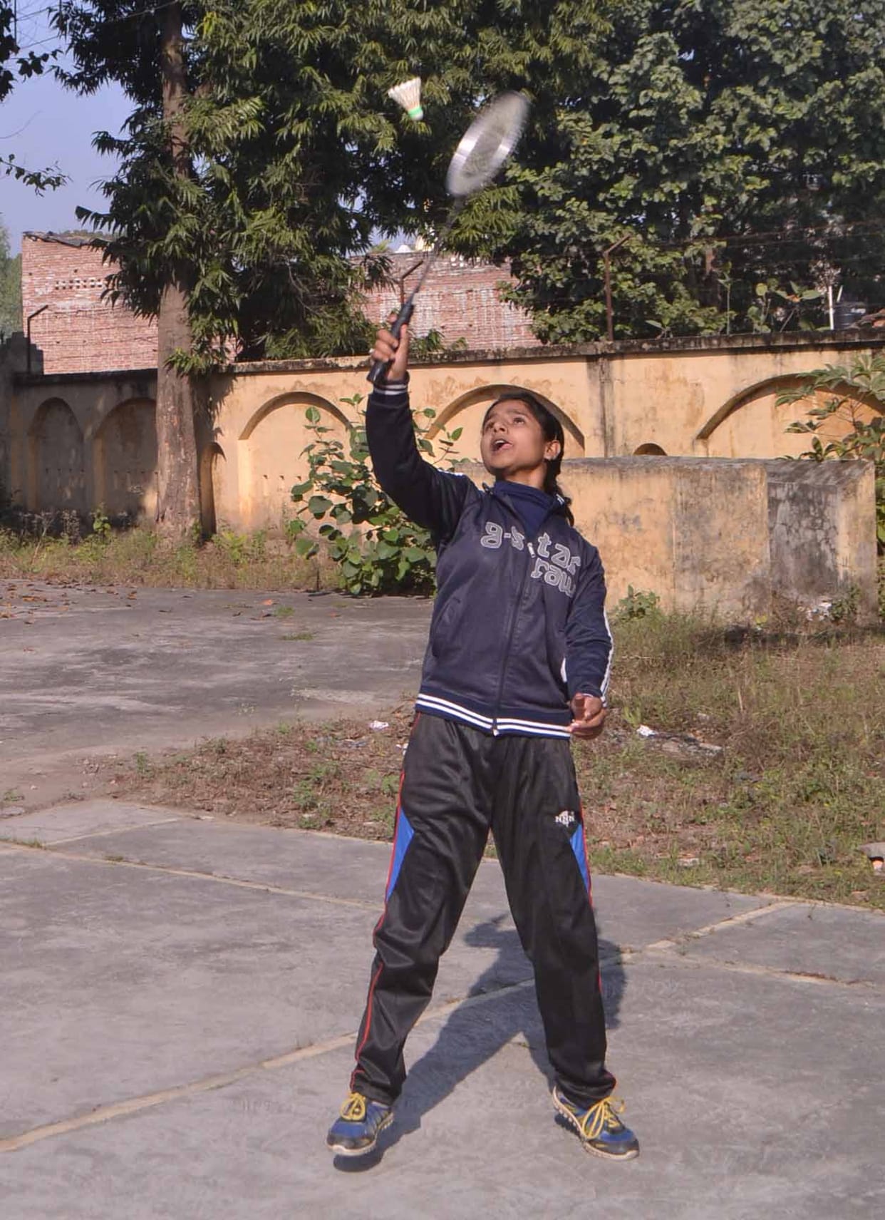 Marie won the badminton BSc Shivi