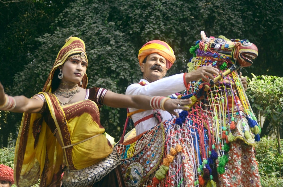 folk culture and art in national cultural festiva at BHU 