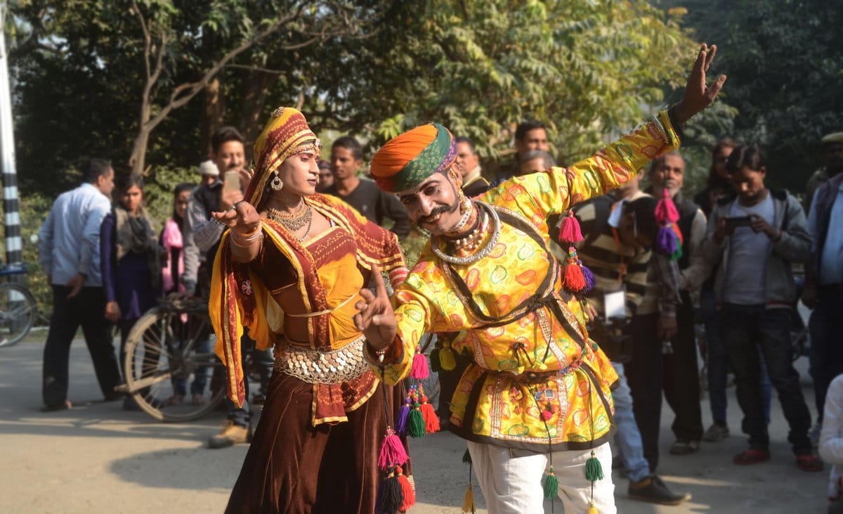 folk culture and art in national cultural festiva at BHU 