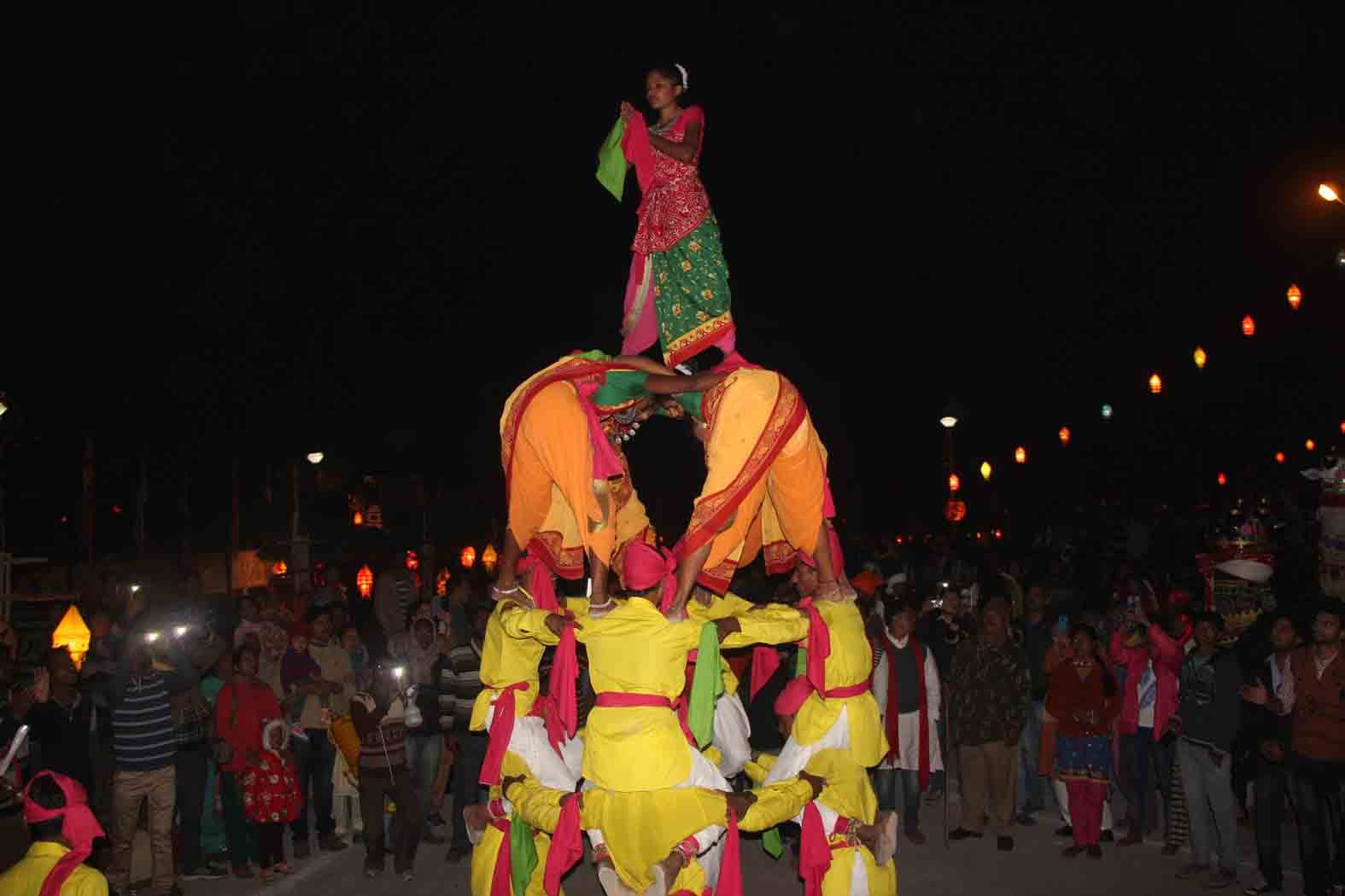 folk culture and art in national cultural festiva at BHU 