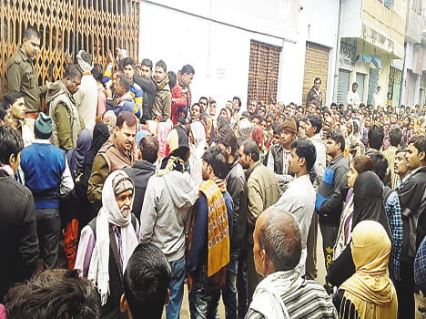 Cash at the end of the commotion of people