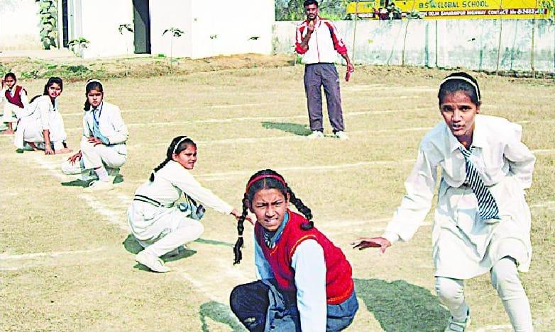 Red Cross House in kabaddi victorious