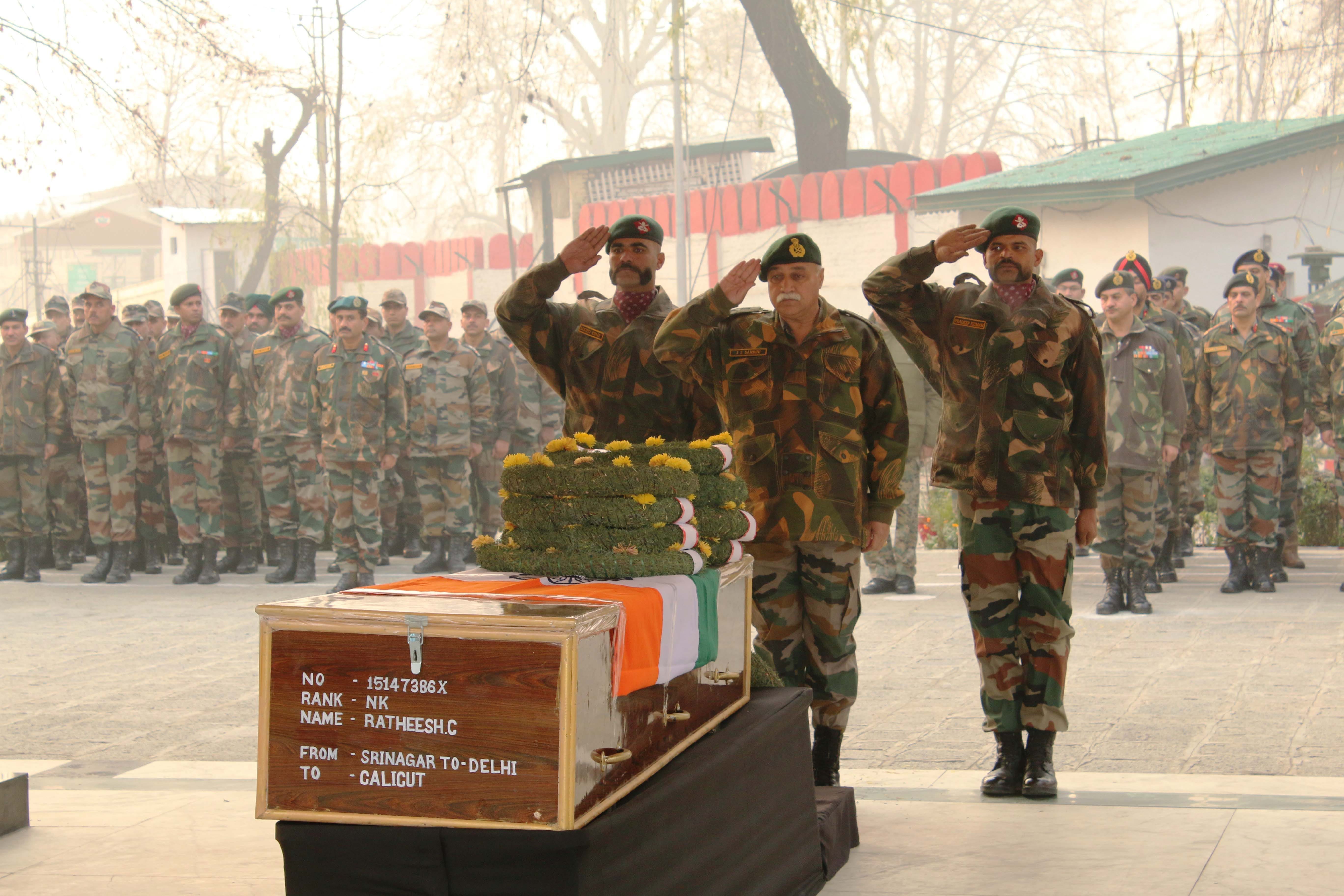last rites paid to the martyrs of pompore army attack