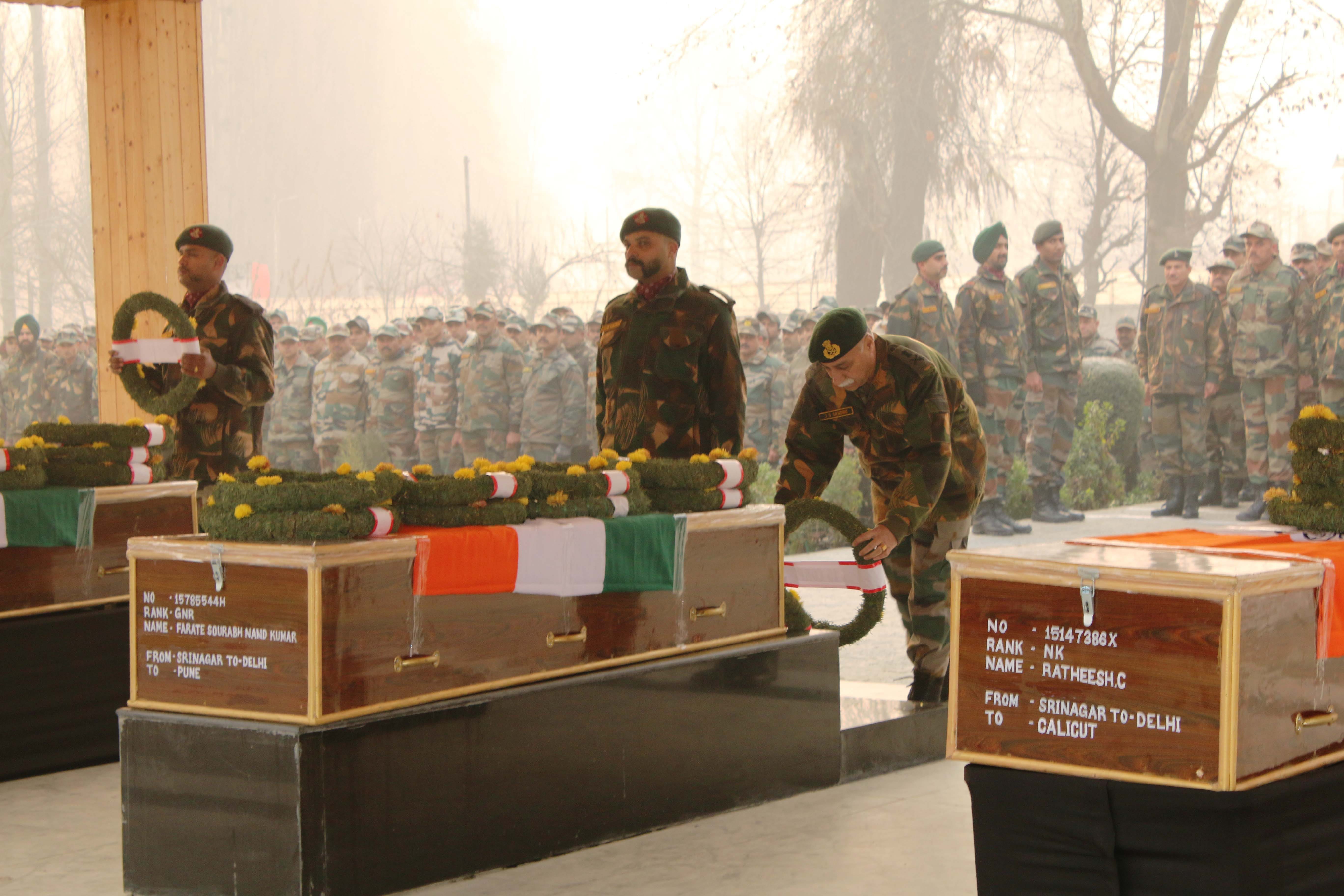 last rites paid to the martyrs of pompore army attack