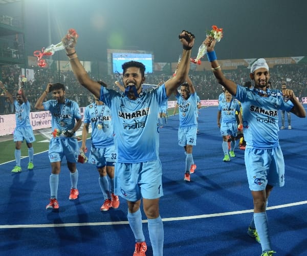 Junior world cup hockey champion India celebration video.