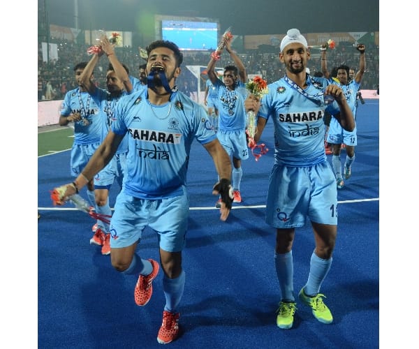 Junior world cup hockey champion India celebration video.