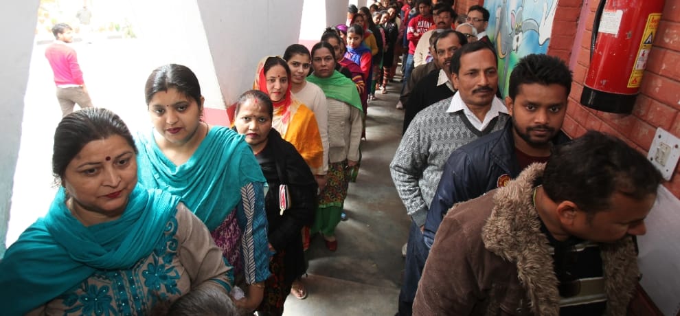 MC elections dashed past record, 59.54 percent polling