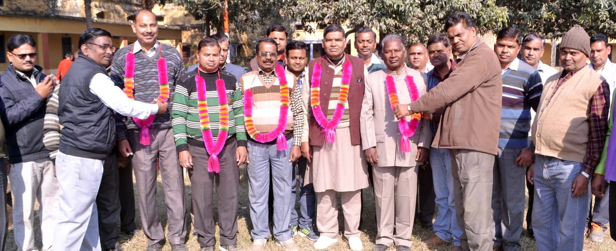 Rameshwar Prasad Prabhat Gupta became district president and district minister