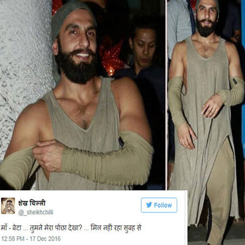 funny jokes on ranveer singh's weird outfit 