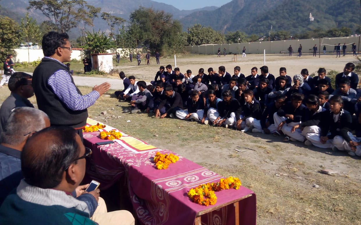Public awareness rally arrived at Sparsh Ganga Day