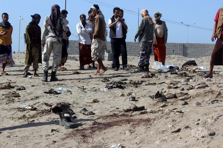 IS Attack on outside army camp in YEMEN,  52 killed