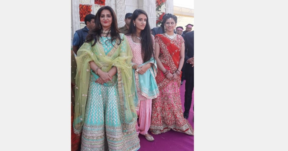 Former deputy chief minister's son wedding, haryana