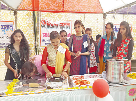 The kids had fun at the fair panipuri and burgers