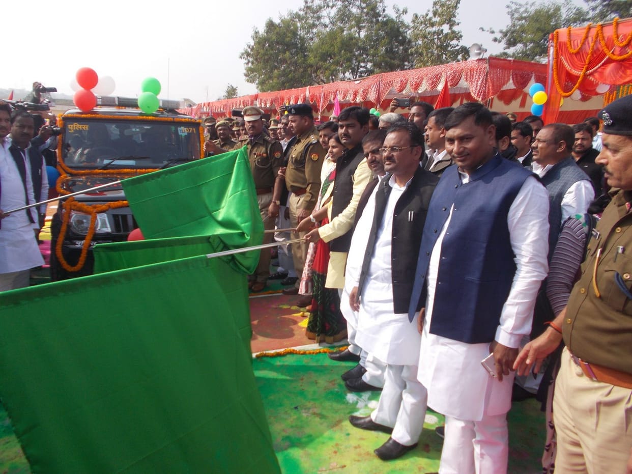 Dial 100 vehicles were flagged off