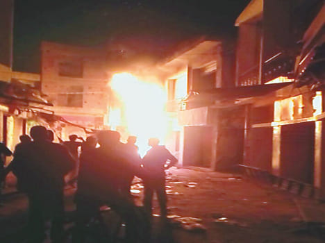 The fire was a short circuit in the shop, one million damage