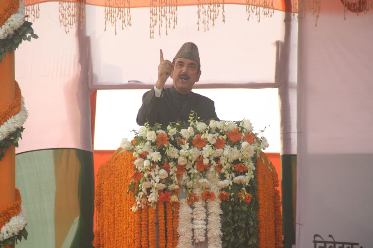 Azad said, to kill the terrorists in the valley, the security forces should not run after them, it harms the civilians