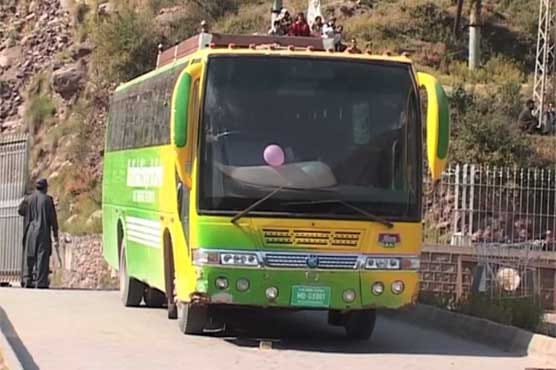 KARWAA-E-AMAN BUS SERVICE RESTORED AFTER A WEEK