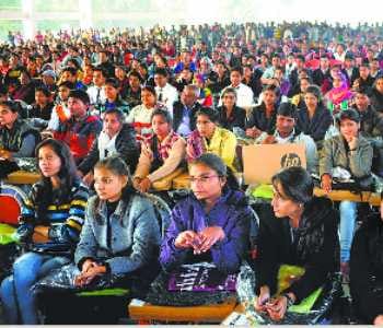 1391 students received laptops, face smile