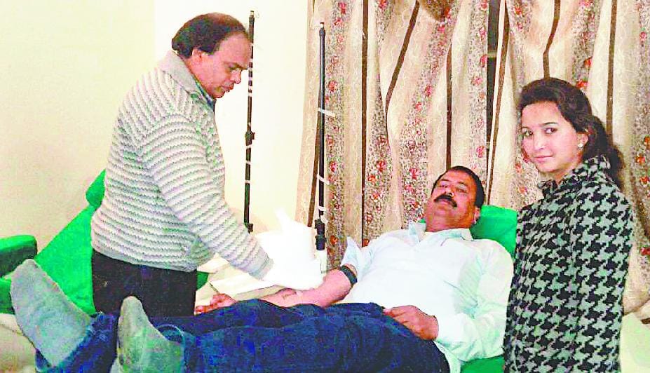 Made memorable by donating blood Daughter's birthday