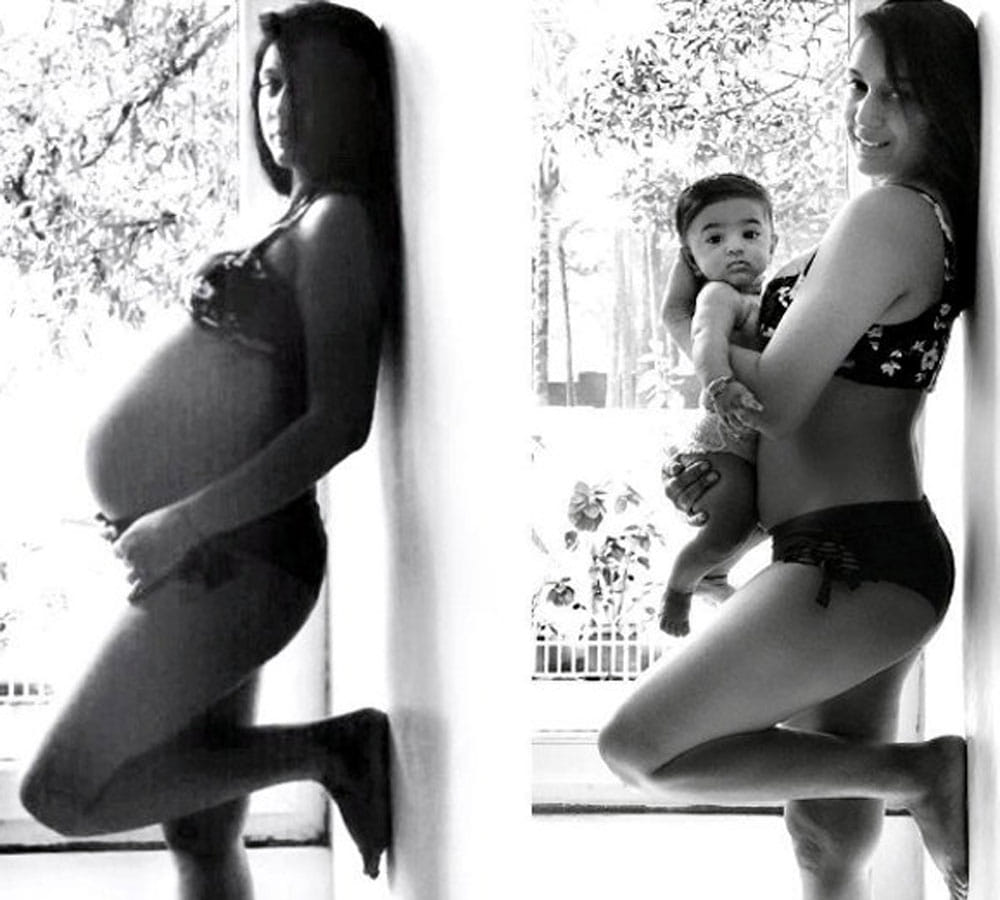 shweta salve share her bikini pic with daughter