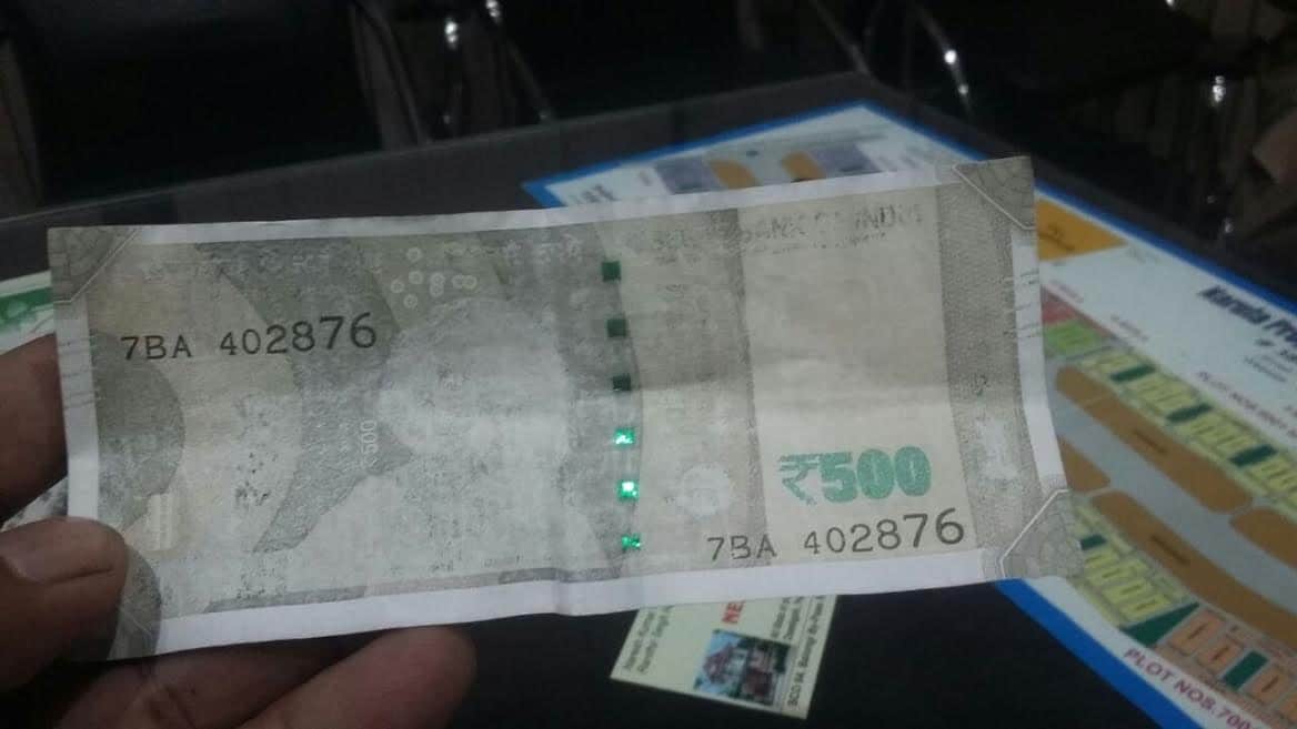 500 new note color fade after wash.