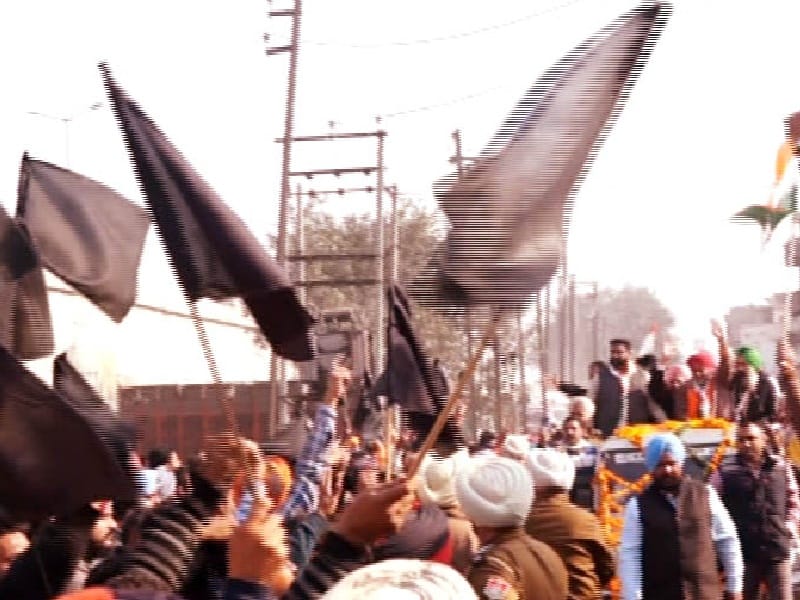 Amloh constituency, Congress opposed, angry supporters see Black Flags , Mandi Gobindgarh
