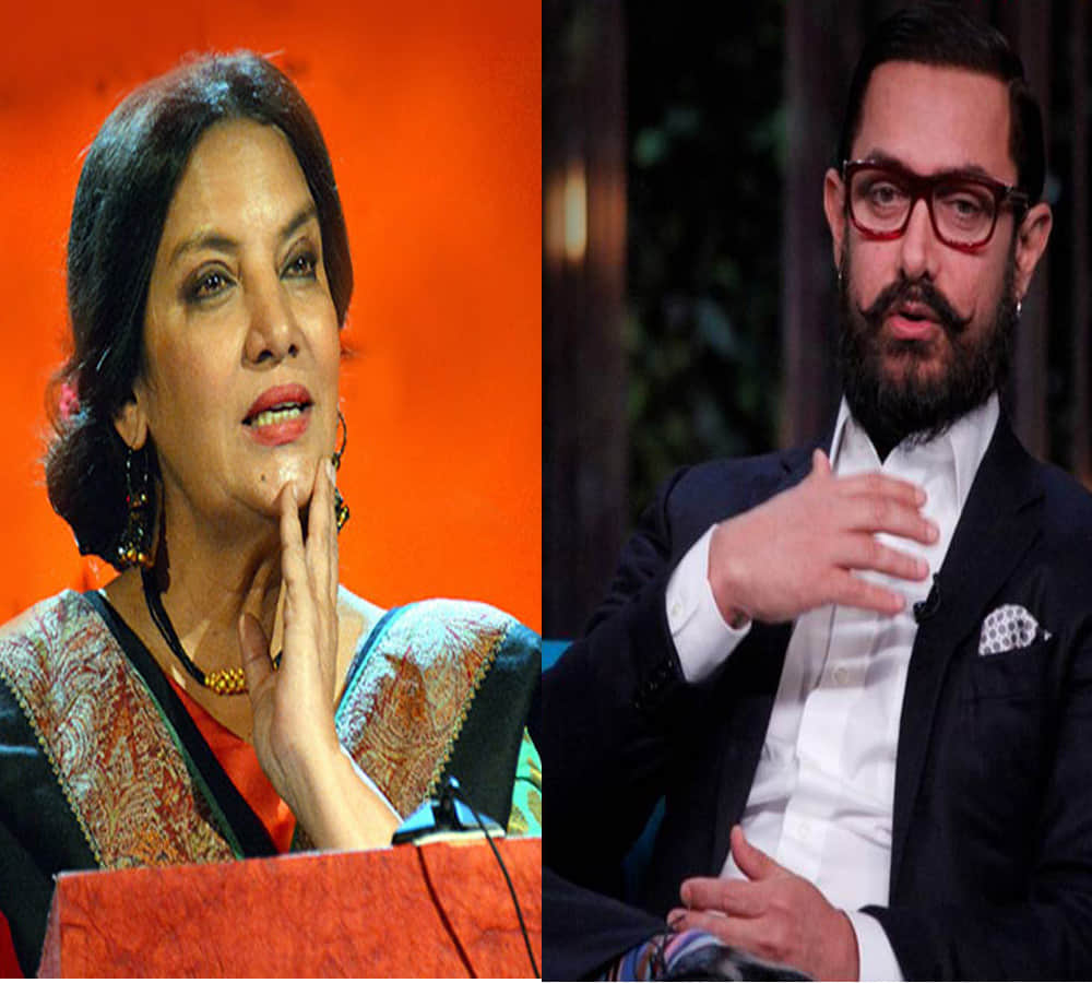 Aamir makes a blunder about Shabana Azmi