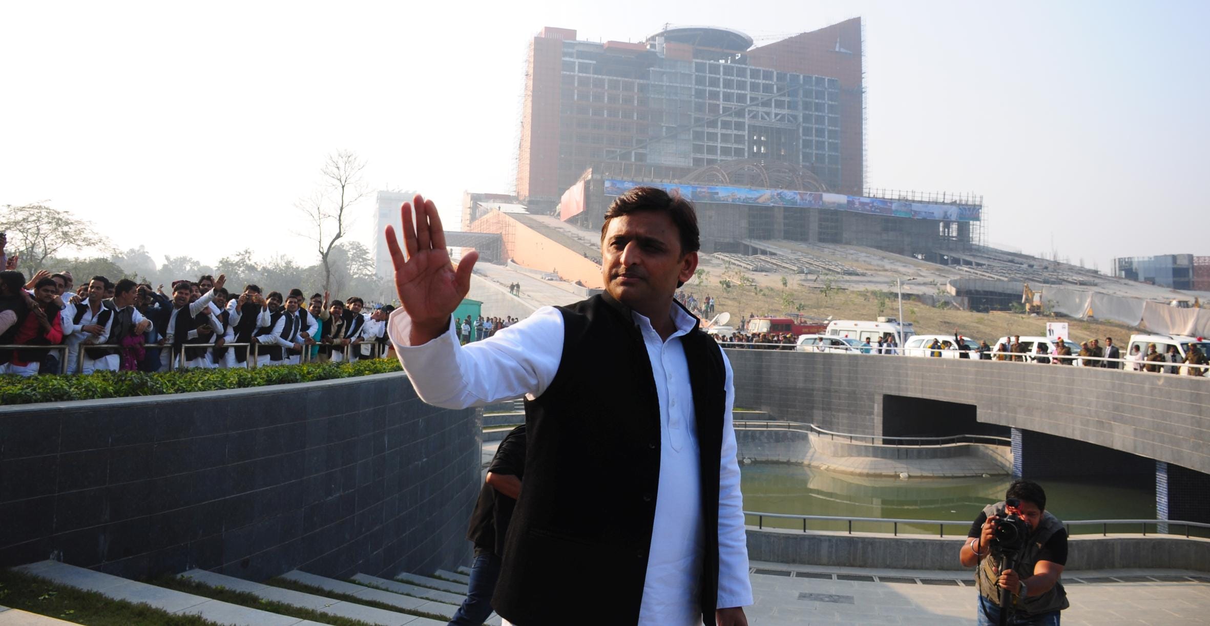 up cm akhilesh laid foundation of various projects