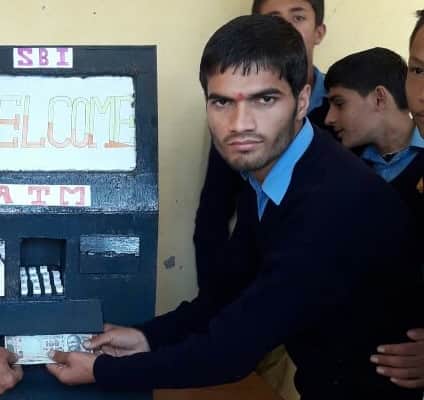 student invent wooden ATM in jaunsar