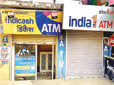 ATM gone, he is not crowded
