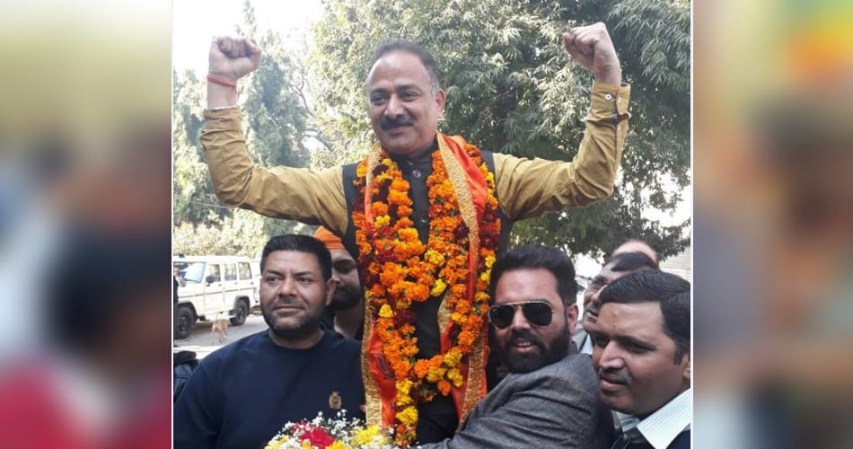 BJP won chandigarh municiple corporation elections