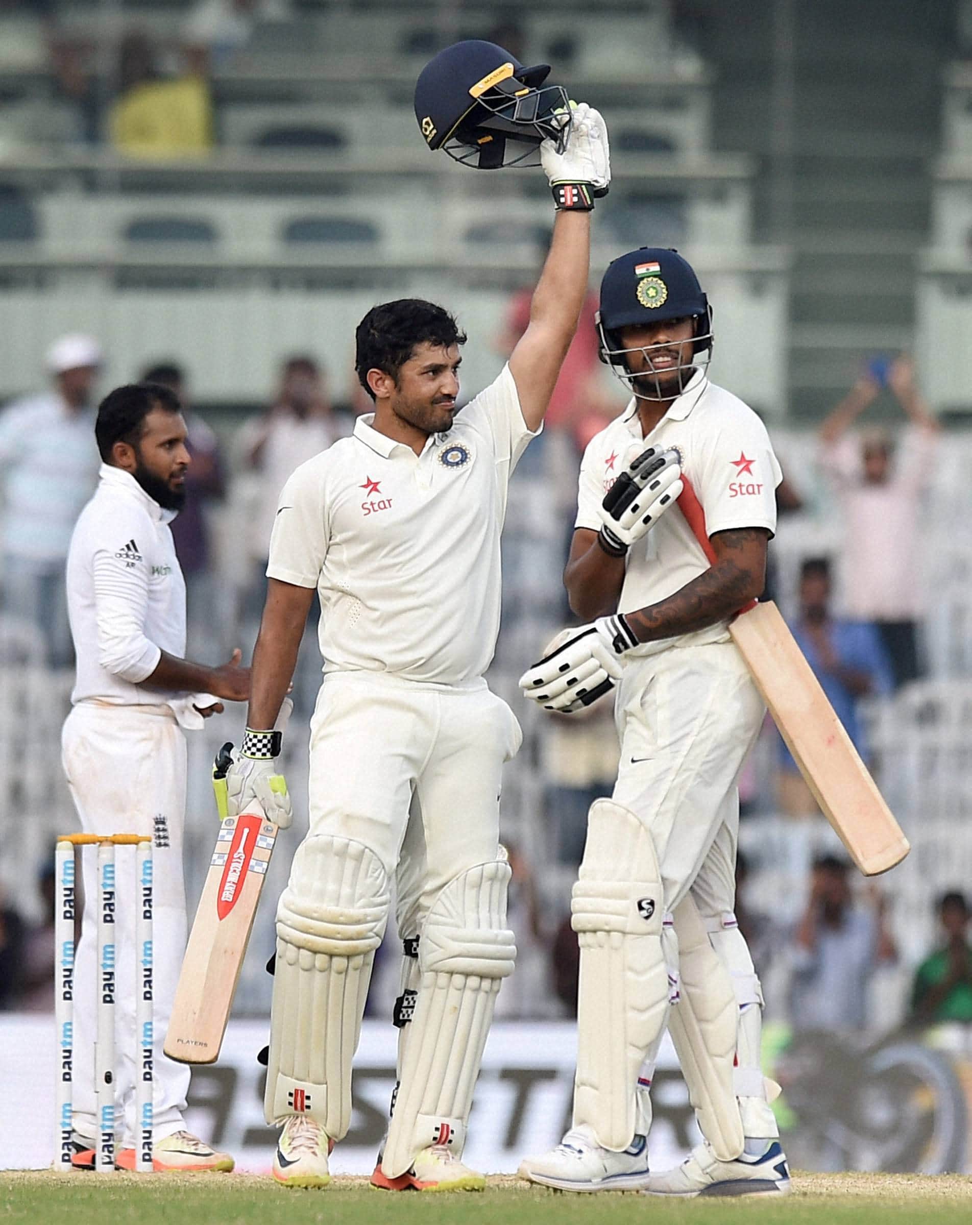karan nair scored  triple ton and makes some interesting cricket records 
