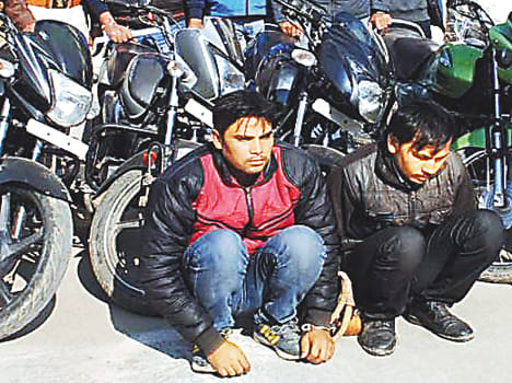 Including eight bikes cede its four thieves