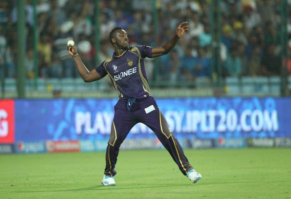 Andre Russell turns heads with black bat