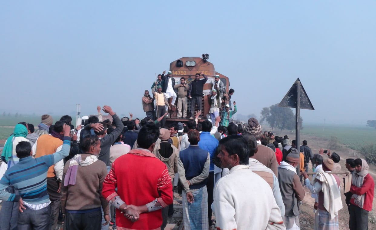 bku stopped train