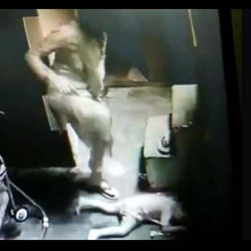 cases in which mothers beaten their kids brutiley captured in CCTV 