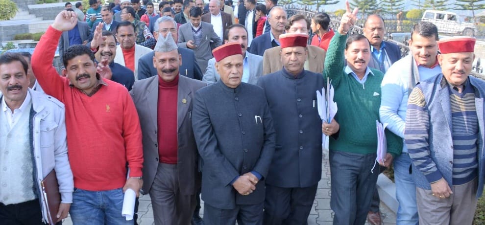 Three BJP MLA Suspended From HP Vidhansabha.