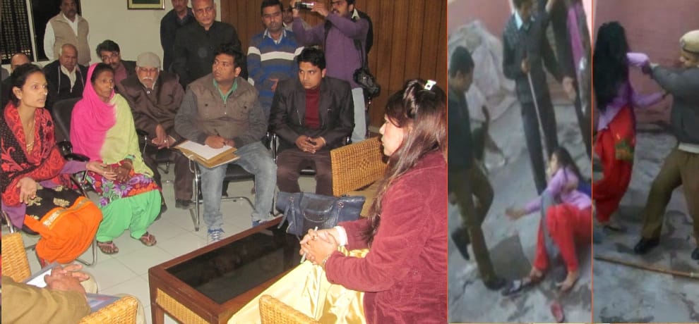 Suspended in the mother-daughter after assaulting policemen trapped, due Know